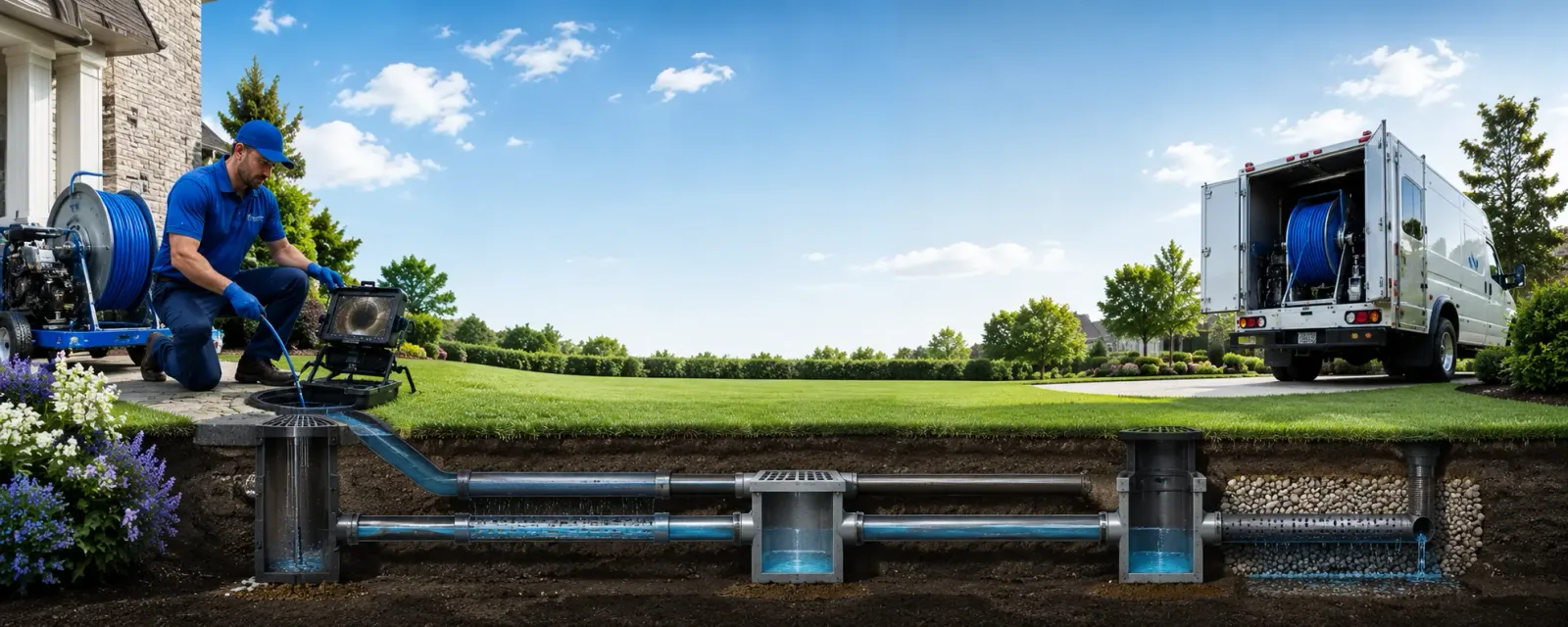 Outdoor drain cleaning information for Emmett, MI