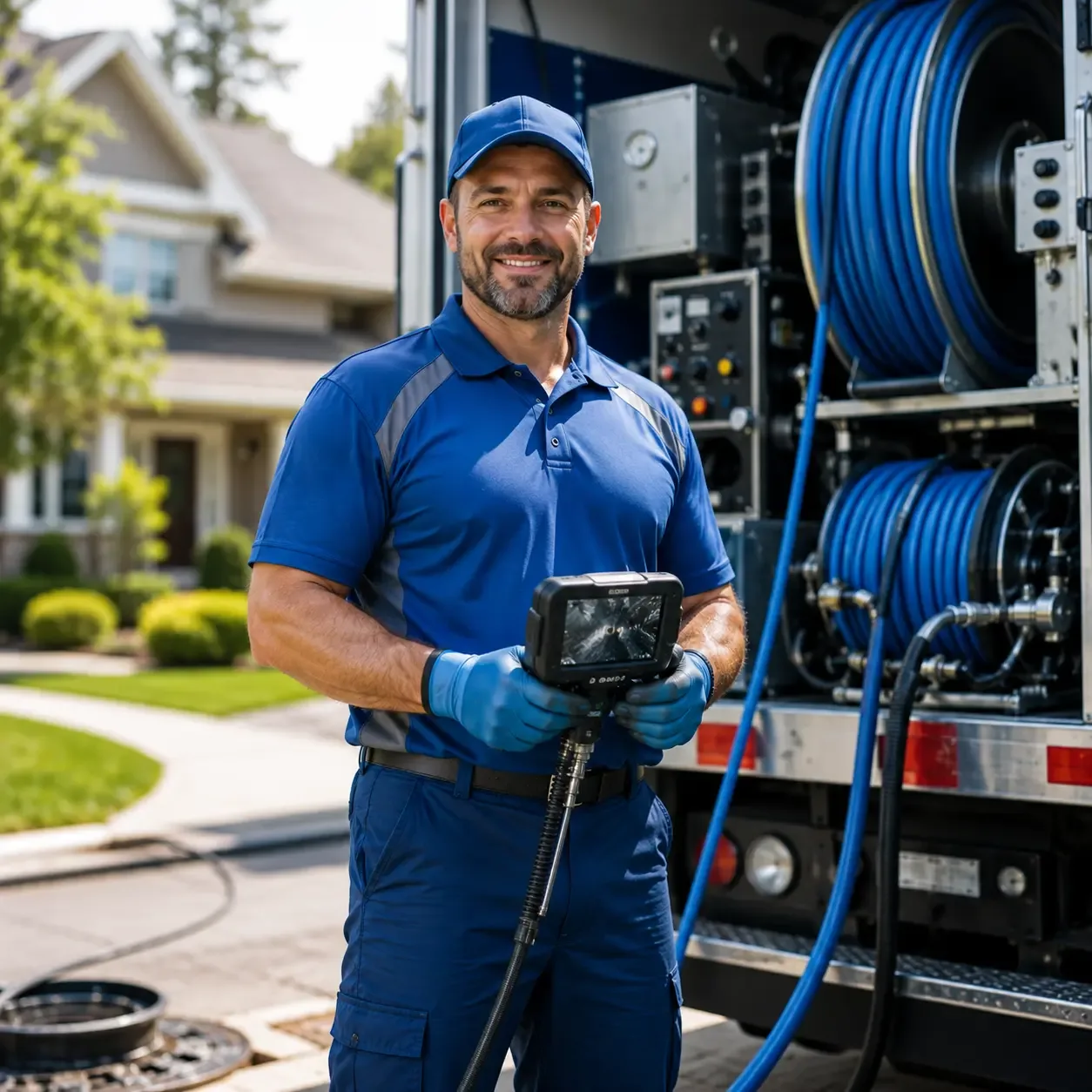 Local outdoor drain cleaning specialists in Emmett, MI